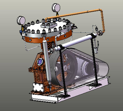 隔膜壓縮機(jī)3d模型下載_三維模型_solidworks模型 - 制造云 | 產(chǎn)品模型